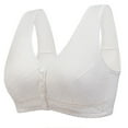 thumbnail image 1 of Soutien-gorge pour Femmes, Fermeture Frontale Sans Couture Sans Fil avec Bonnet Rassemblant en Polyester Respirant, Bande Élastique Douce, Usage Quotidien, 1 of 7