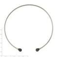 thumbnail image 2 of White Stainless Steel necklace Wire Neckwire Hematite 8.35 mm, 2 of 2