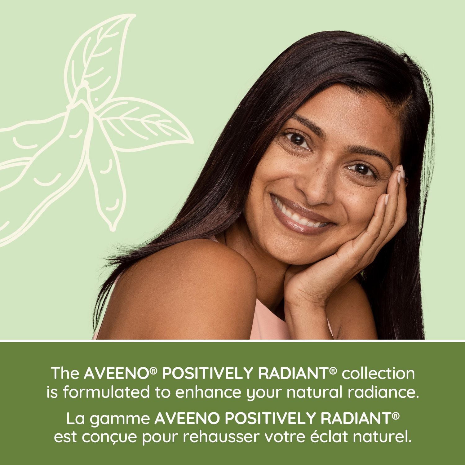 Aveeno Positively Radiant Brightening Cleanser - Makeup Remover, Soy Extract Face Cleanser, Remove Oil, Smooth Skin Tone, 325 mL