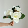 thumbnail image 5 of XmhyTop 2 ramos de flores artificiales de tacto real, flores falsas para decoración de bodas, oficina, hogar, arreglos florales, flores artificiales para decoración (Q20, 10,2 pulgadas de largo), 5 of 5