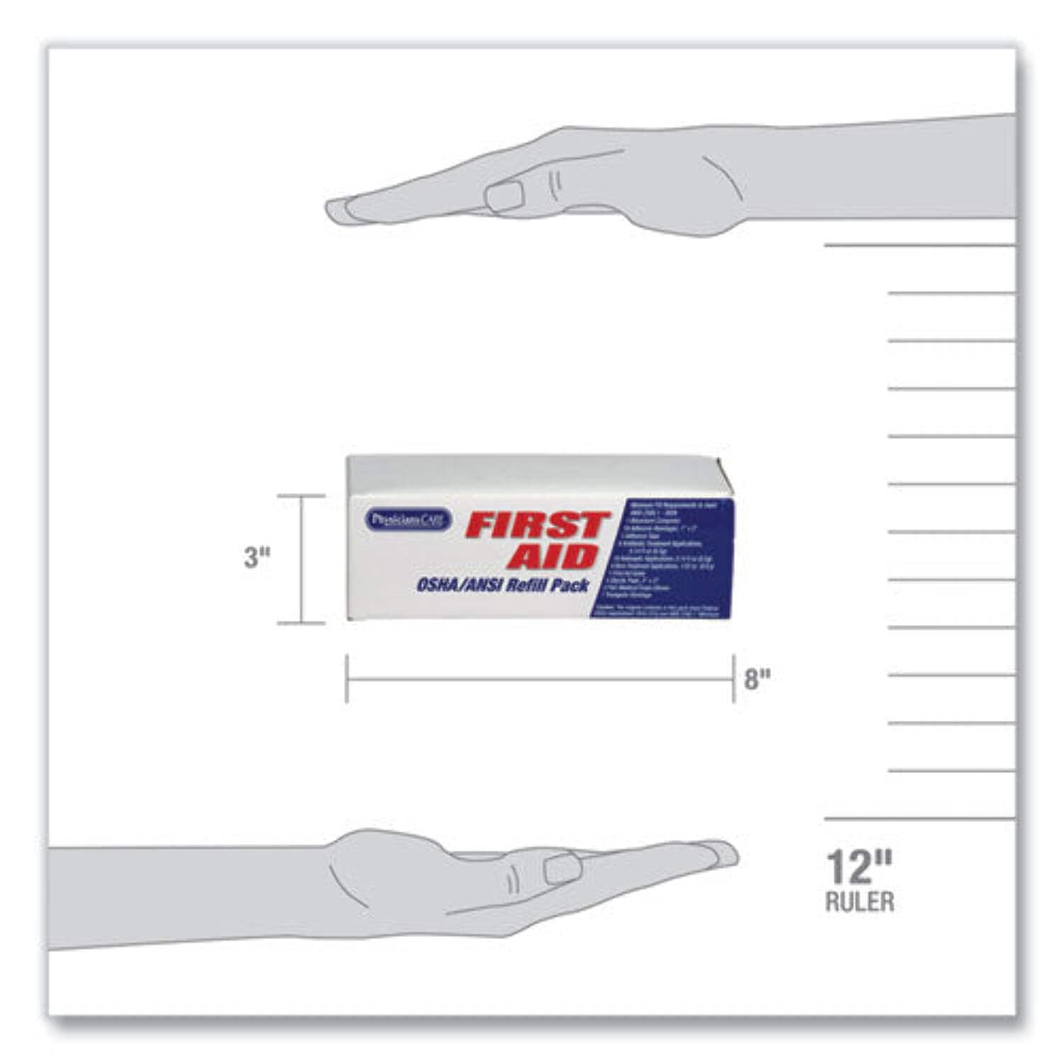 PhysiciansCare by First Aid Only ANSI / OSHA First Aid Refill Kit, Contains 48 Pieces []