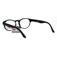 thumbnail image 3 of SA106 Oval Horn Rim Multi 3 Focus Progressive Reading Glasses Black +2.0, 3 of 4