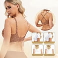 thumbnail image 4 of Soyumi Women's Seamless Wireless Push Up Bras with Support and Lift No Underwire Bralettes Full Coverage Sport Everyday Bra, Khaki, 4 of 6