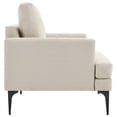 thumbnail image 3 of Modway Evermore Upholstered Fabric Armchair in Beige, 3 of 8