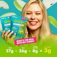 thumbnail image 6 of Shameless Snacks - Healthy Low Calorie Snacks, Low Carb Keto Gummies (Gluten Free & Non GMO Candy) - 6 Pack Green Apple Blast, 6 of 9