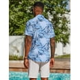 thumbnail image 2 of COOFANDY Men Summer Beach Shirts Hawaiian Shirt for Men Short Sleeve Cruise Must Haves Outfits, 2 of 9