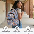 thumbnail image 6 of KUIFORTI Basketball Dog Print Boys Backpack Kids School Bag Durable Polyester with Adjustable Straps Multiple Organizer Pockets Back to School Supplies, 6 of 7