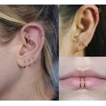 thumbnail image 3 of Longita Double Nose Ring for Single Piercing Double Hoop Nose Ring for Single Piercing Double Nose Ring Hoop Double Loop Nose Ring Spiral Nose Rings for Women, 3 of 5