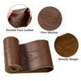 thumbnail image 3 of Unique Bargains 1 Set Universal Brown 38cm Dia Microfiber Leather Car Steering Wheel Cover with Needle and Thread, 3 of 7