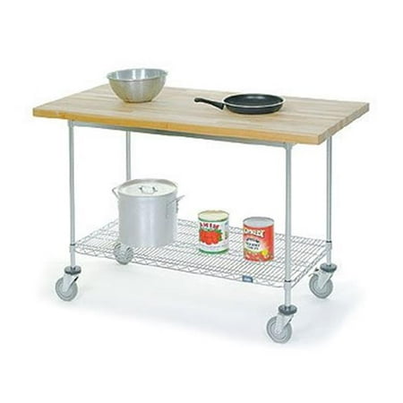 Plastic Mobile Workbench - Nexel Industries MB3060P Plastic Laminate Mobile Work Bench - 30 x 60 x 40 in.