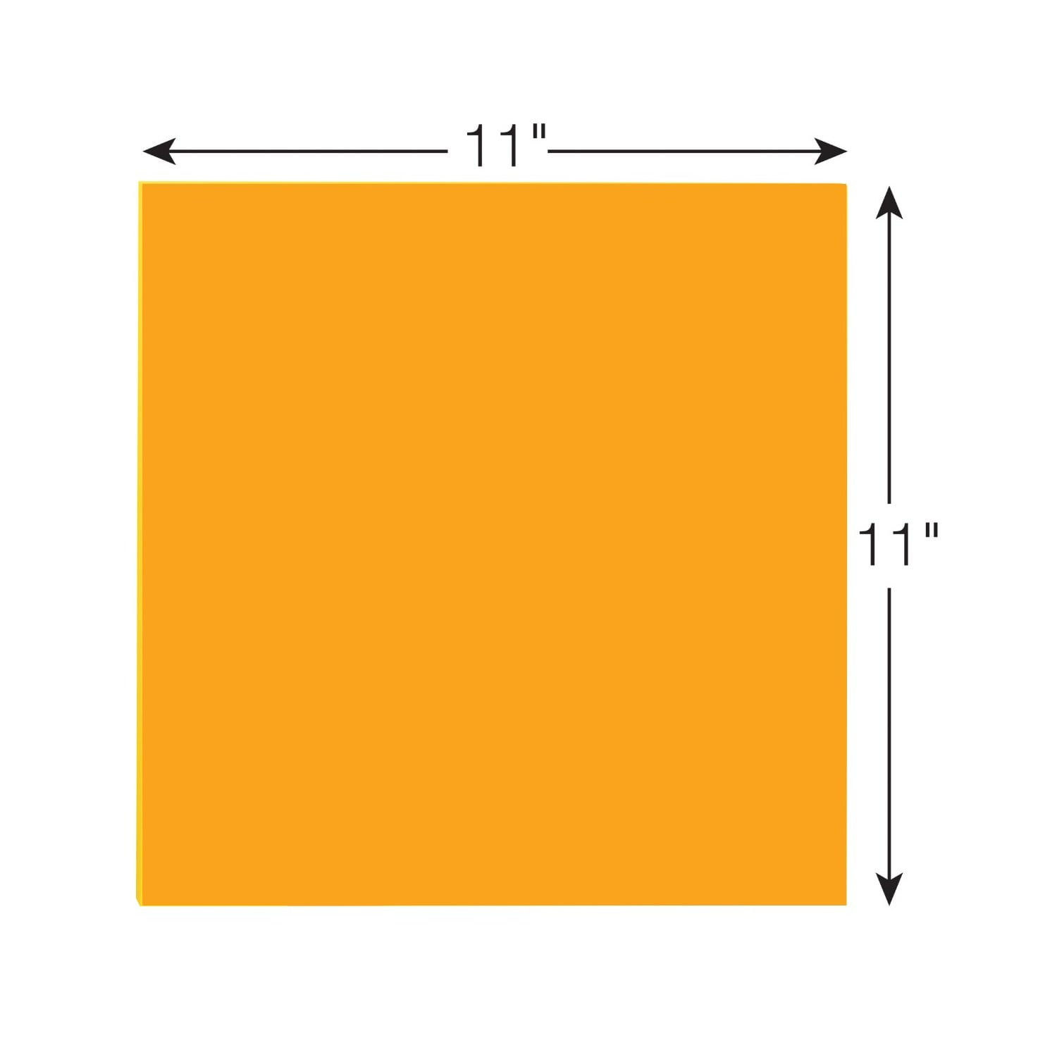 Post-it Super Sticky Big Notes, 11 in x 11 in, Neon Orange