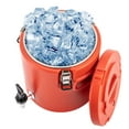 thumbnail image 2 of Stainless Steel Insulated Beverage Dispenser Insulated Thermal Hot and Cold Milk Red Portable, 2 of 17