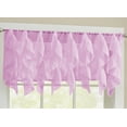 thumbnail image 3 of Sheer Voile Vertical Ruffle Window Kitchen Curtain 36" Tiers & Valance Set, 3 of 3