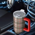 thumbnail image 6 of Red and Green Christmas Plaid Pattern Tumbler with Handle and Lid,40oz Double Wall Vacuum Insulated Tumbler,Cups Gift for Women and Men, 6 of 7