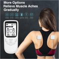 thumbnail image 3 of 3-in-1 Muscle Stimulator with 36 Modes Massage Therapy Machine, with TENS, EMS function and massage, to relieve muscle pain and strengthen muscles, A/B Channels, with 8 electrodes, 3 of 7