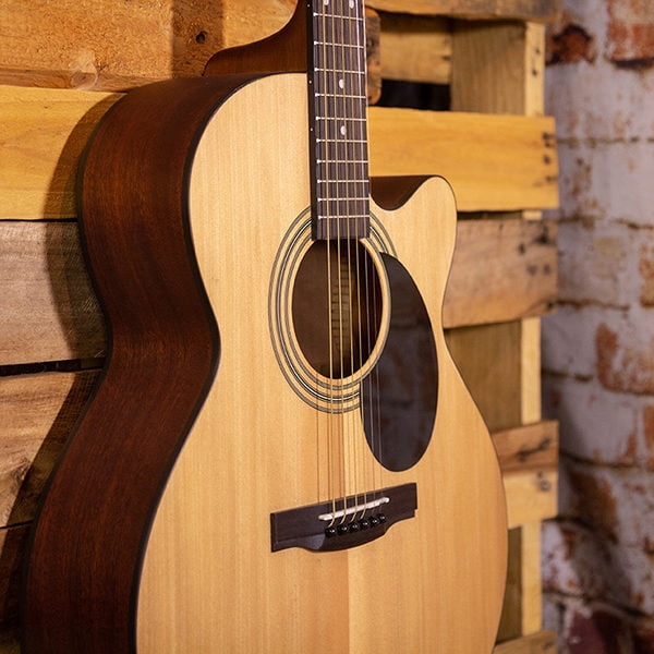 Jasmine S34C NEX Orchestra-Style Cutaway Acoustic Guitar - Natural w/ Hard Case