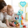 thumbnail image 2 of Style-Carry Baby Musical Stuffed Animal Toys 0-6 Months, Baby Newborn Toys for 0 2 4 6 Months Boys Girls, Plush Infant Sensory Toys Gift(Seahorse), 2 of 6