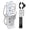 White, variant on Adjustable Handlebar Cup Cage Light Weight Bike Motorcycle Water Bottle Holder Drink Water Cycling Cup Bracket