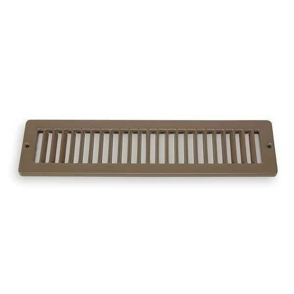 1Pack ZoroSelect 4MJD4 Toe Space Grille , 2 X 12 , Brown , Steel