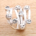 thumbnail image 3 of NOVICA Blue topaz cocktail ring, 'Exuberant Beauty', 3 of 8