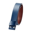thumbnail image 1 of Cinturón sin hebilla Cinturón unisex sin hebilla para hombre Cinturón occidental de repuesto Azul, 1 of 9