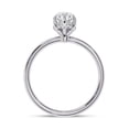 thumbnail image 4 of AFFY Solitaire Wedding Engagement Ring for Women Center 12x6mm Marquise Cut Lab Created Moissanite Stackable Band Promise Rings in 10K Solid White Gold Jewelry Gift for Her 5, 4 of 6