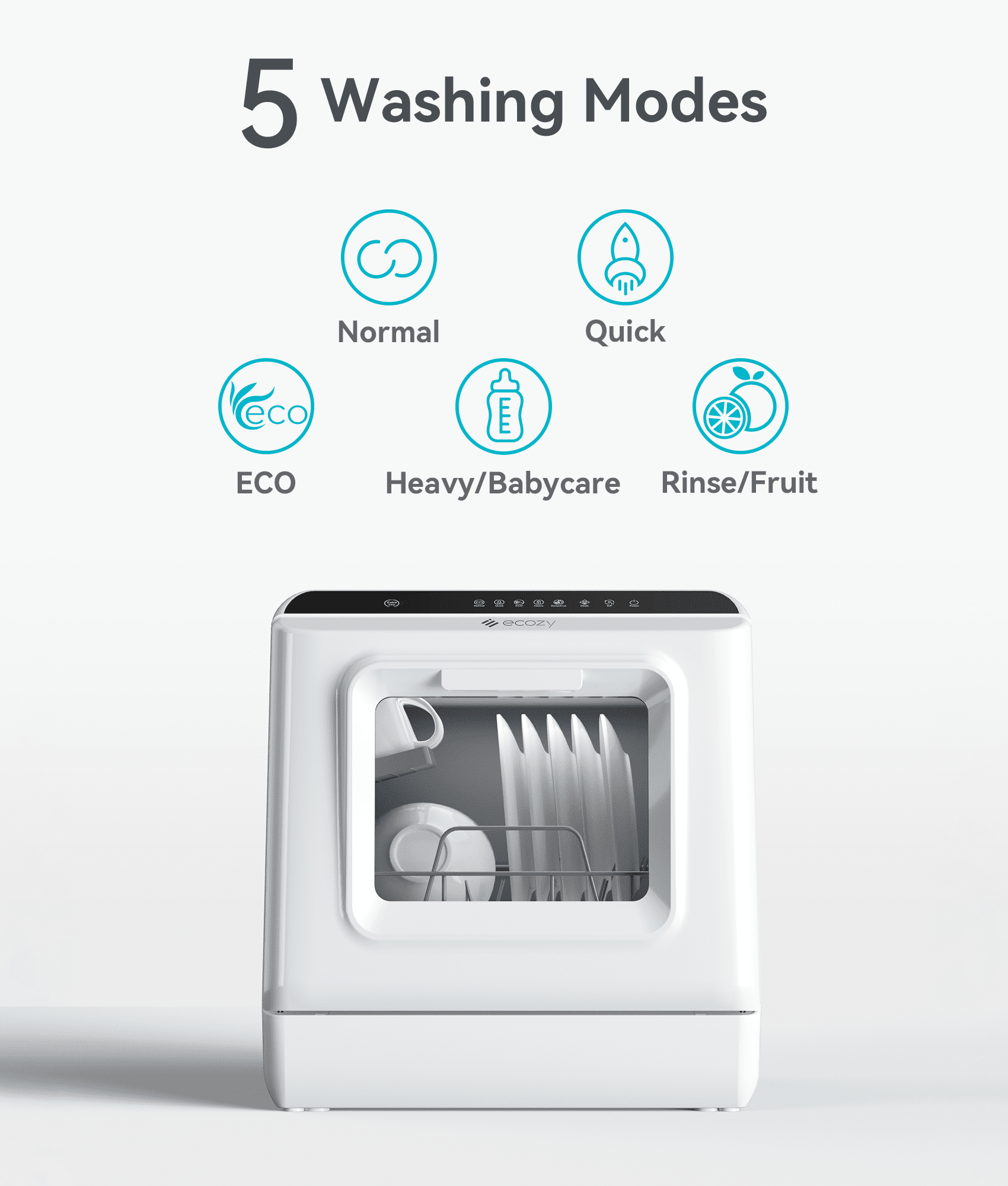 The New ecozy Portable Dishwasher is Convenience Embodied