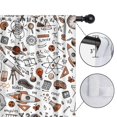 thumbnail image 4 of Blackout Kids Curtains,Math Equations Science Icons White Pattern Childrens Insulated Curtains Set Of 2,Bedroom Essentials,Toddler Room Decor 52"x84", 4 of 5