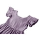 thumbnail image 3 of Vestido Dutebare para niñas pequeñas, algodón y lino, con volantes, color morado 120, 3 of 6