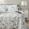 thumbnail image 4 of Wonderful Bedding Reversible Floral Pattern Quilt 3-Piece Set, 4 of 6