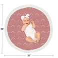 thumbnail image 3 of Sweet Jojo Designs Diamond Tuft Mauve Pink and White Baby Play Mat, 3 of 4