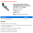thumbnail image 2 of Right Variable Timing Solenoid - Compatible with 2015 - 2019 Nissan Versa Note 1.6L 4-Cylinder 2016 2017 2018, 2 of 2