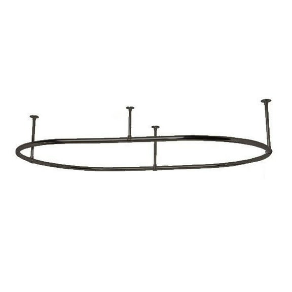 Clawfoot Tub Oval Shower Enclosure - 30 X 54 Inch