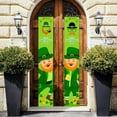 thumbnail image 3 of Moocorvic St. Patrick's Day Irish Holiday Porch Sign Welcome Home Door Curtain Banner Decoration Door Hanging Painting Hanging Flag Decoration, 3 of 5
