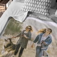 thumbnail image 3 of Custom Blanket, Customized Blankets with Picture Text, Personalized Gift Ideas for Birthday/Anniversary/Christmas, Photo Blankets Gift for Women Men Husband Girlfriend Pet (3 Photos), 3 of 6