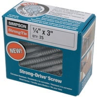 1/4 x 3 Simpson Strong-Drive SDS Heavy-Duty Connector Screw Double-Barrier Coating - Pack 25