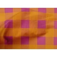 thumbnail image 4 of oneOone Cotton Cambric Pink Fabric Gingham Check Dress Material Fabric Print Fabric By The Yard 56 Inches Wide, 4 of 4