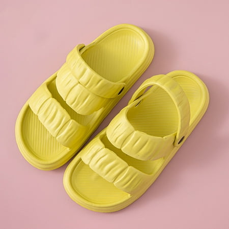 

Cathalem Women Shoes Breathable Flat Sandals Fashion Soft Home Sandals Outdoor Beach Slippers Flat Sandals for Women Wide Green 6.5