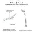 thumbnail image 6 of Rosec Jewels Certified Moissanite Nesting Ring - D-VS1 Quality Certified Moissanite Enhancer for Engagement Ring, 14K White Gold, US 5.00, 6 of 7