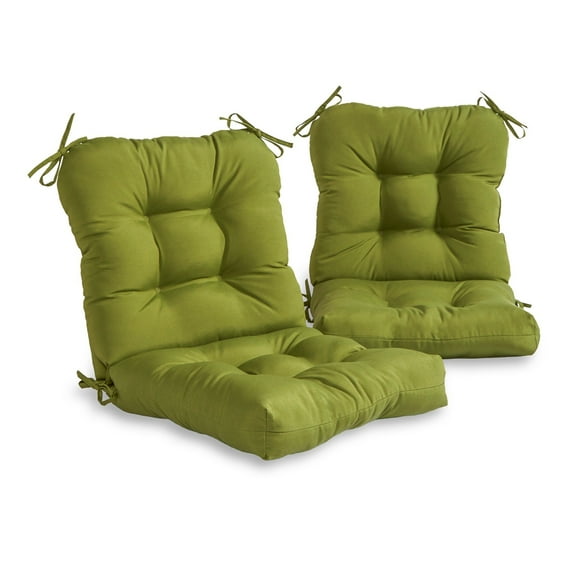 Greendale Home Fashions Hunter Green Outdoor Dining Chair Cushion (2-Pack)