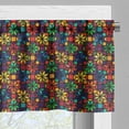thumbnail image 5 of Ambesonne Geometric Valance & Curtain, Window Glass Pattern, 55"x24", Multicolor, 5 of 6