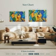 thumbnail image 4 of Elephant Stock Cactus Jumble Wall Art - Horizontal Canvas Wall Art - Living Room Wall Decor - Floral And Botanical Canvas - Blue And Orange Decor - 39" x 26", 4 of 8
