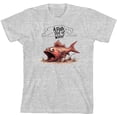 thumbnail image 3 of Fish Out of Water Youth Heather Gray Crew Neck Short Sleeve Tee-Medium, 3 of 4