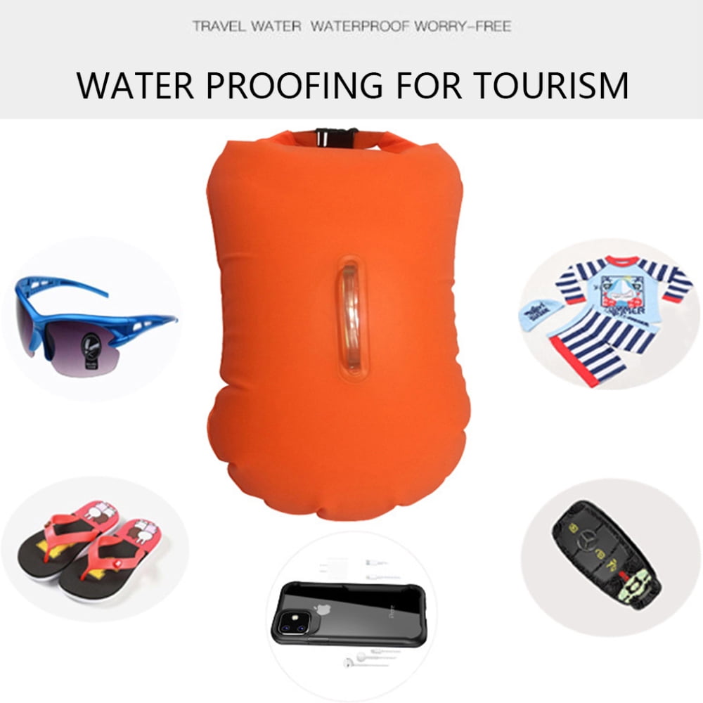 Outdoor Waterproof Dry Bag Pack Water-Resistance Long Lasting Lightweight Bag for Kayaking River Trekking  Orange