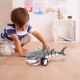 thumbnail image 6 of DAMAI Remote Control Shark Car Toys,Cars Simulation Shark with Cool Light, 360° Stunt Drift & Most Terrains,Outdoor Toys for Birthday Gift(Gray), 6 of 9
