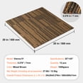 thumbnail image 4 of KFFKFF Carpet Squares, 20"x 20" with Attached Cushioning, Comfortable Padded Carpet Tiles, Simple Self-Installation for Bedrooms and Living Rooms (12 Tiles, Varied Brown), 4 of 9