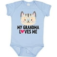 thumbnail image 3 of Inktastic Grandma Loves Me Girls Baby Bodysuit, 3 of 5