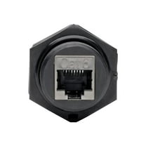 Tripp Lite RJ45 Bulkhead Coupler Cat5/Cat6 F/F Shielded Industrial Dust Cap (N206-BC01-IND)