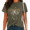 1-green, variant on UNISHE Women Sophisticated Pet Graphic Washed Top Cooper Dog Sketch Print T-shirt Short Sleeve Tee Relaxed Fit Aesthetic Art