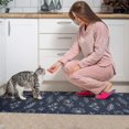 thumbnail image 3 of Pioneer Flower Floral Print Pattern Kitchen Rugs Sets Of 2, Anti Fatigue Non Slip Washable Floor Mats for Kitchen Sink Laundry, 17X30 Inch + 17X47 Inch, 3 of 6